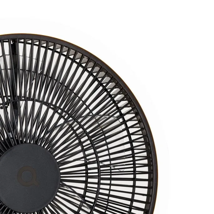 Standventilator Stativ schwarz inkl. LED 3-stufig dimmbar - Meric