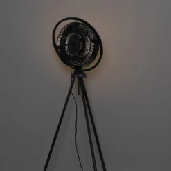 Standventilator Stativ schwarz inkl. LED 3-stufig dimmbar - Marleen