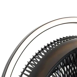 Standventilator Stativ schwarz inkl. LED 3-stufig dimmbar - Marleen