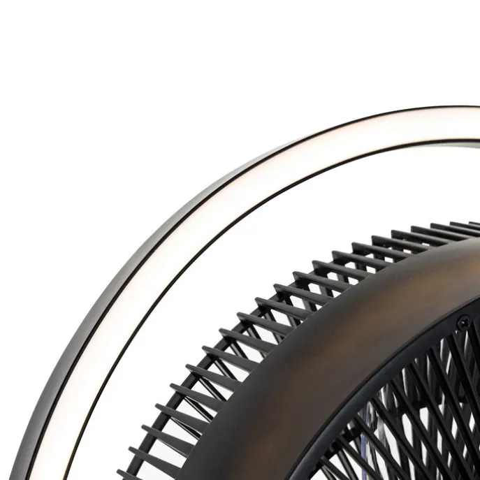 Standventilator Stativ schwarz inkl. LED 3-stufig dimmbar - Marleen