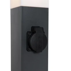 Steh-Außenleuchte dunkelgrau 45 cm mit Fassung IP44 - Malios