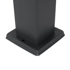 Steh-Außenleuchte dunkelgrau 45 cm mit Fassung IP44 - Malios