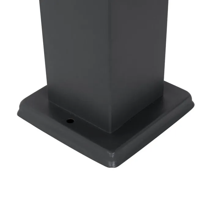 Steh-Außenleuchte dunkelgrau 45 cm mit Fassung IP44 - Malios
