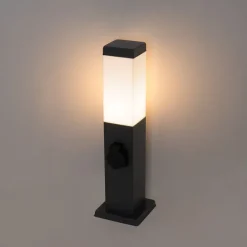 Steh-Außenleuchte dunkelgrau 45 cm mit Fassung IP44 - Malios