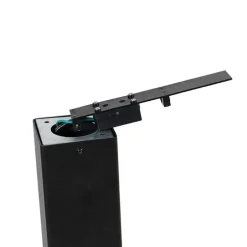 Stehende Außenlampe schwarz mit opalweißem Schirm 70 cm - Dänemark