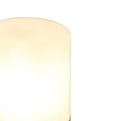 Stehende Außenlampe schwarz mit Opalschirm weiß 30 cm IP44 - Odense