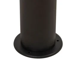 Stehende Außenlampe schwarz mit Opalschirm weiß 30 cm IP44 - Odense