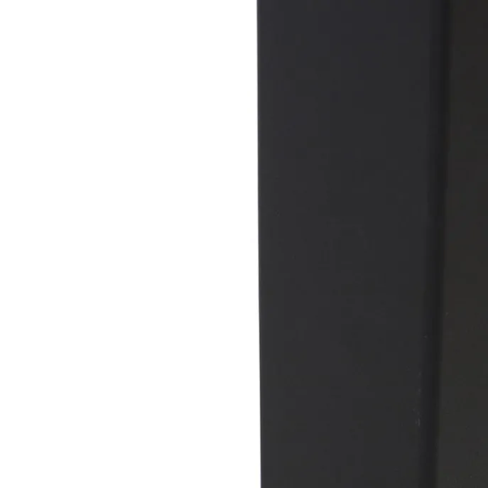 Stehende Außenlampe schwarz mit opalweißem Schirm 50 cm - Dänemark