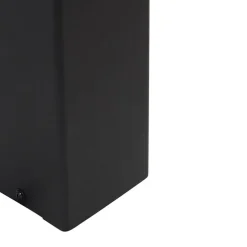 Stehende Außenlampe schwarz mit opalweißem Schirm 50 cm - Dänemark