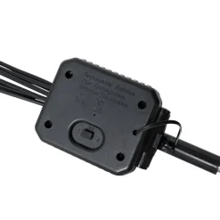 Stehende Außenleuchte schwarz inkl. LED mit Solar und Erdspieß - Fire Fly