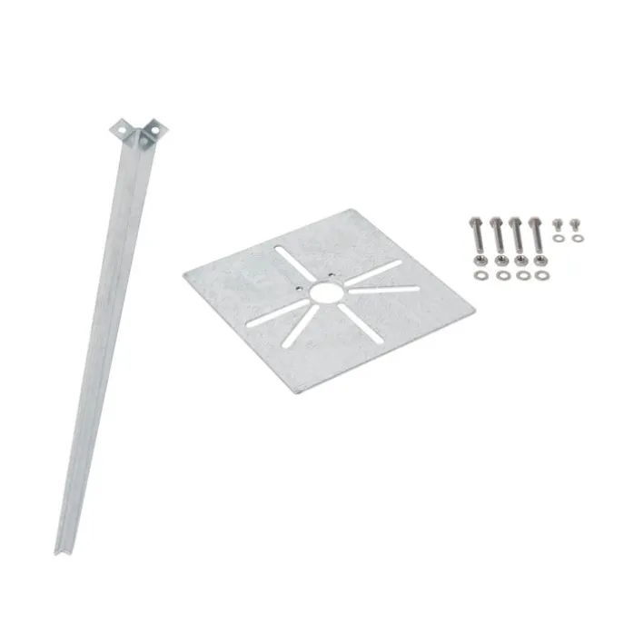 Stehende Außenleuchte schwarz 80 cm mit Erdspieß und Kabeltülle - Charlois