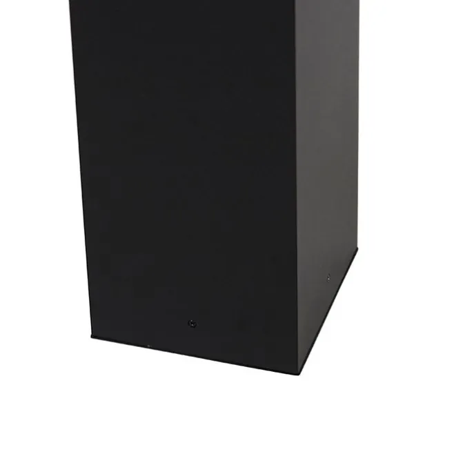 Stehende Außenleuchte schwarz 80 cm mit Erdspieß und Kabeltülle - Charlois