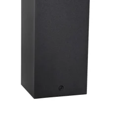 Stehende Außenleuchte schwarz mit Rauchglas 30 cm - Dänemark