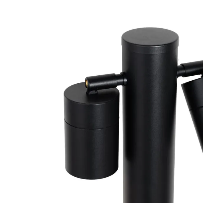 Stehende Außenleuchte schwarz 80 cm IP44 verstellbar 2-Licht - Duo