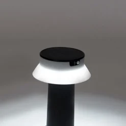 Stehende Außenleuchte schwarz inkl. LED und Dimmer IP55 Solar - Felice