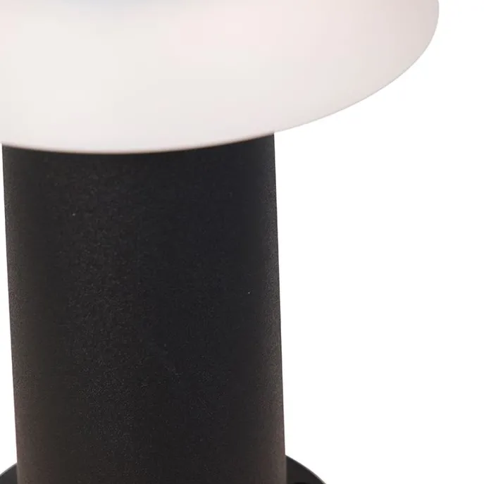 Stehende Außenleuchte schwarz inkl. LED und Dimmer IP55 Solar - Felice