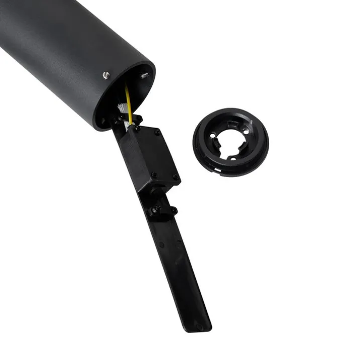 Stehende Außenleuchte schwarz 50 cm 2-Licht verstellbar - Duo