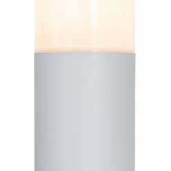 Stehende Außenleuchte weiß mit Opalschirm 70 cm - Odense