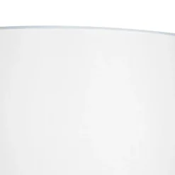 Stehlampe aus Stahl mit weißem Schirm und Leselampe - Jelena