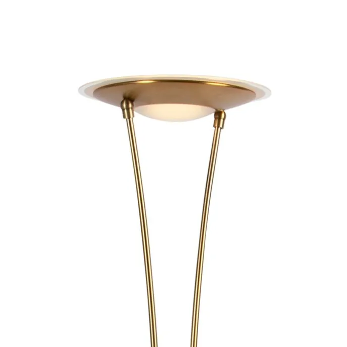 Stehlampe Bronze inkl. LED mit Lesearm - Ibiza