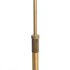 Stehlampe Bronze mit weißem Schirm und verstellbarem Arm - Ladas Deluxe