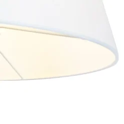 Stehlampe Bronze mit weißem Schirm und verstellbarem Arm - Ladas Deluxe
