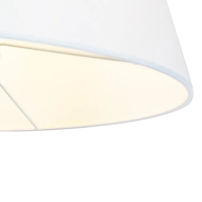 Stehlampe Bronze mit weißem Schirm und verstellbarem Arm - Ladas Deluxe