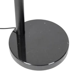 Stehlampe Schwarz mit Gold mit Rauchglas 5 Lichter - Zuzanna