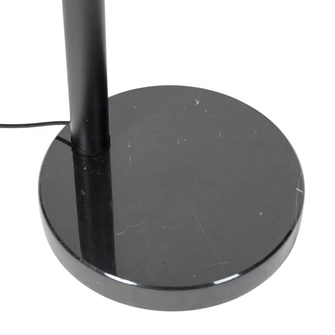 Stehlampe Schwarz mit Gold mit Rauchglas 5 Lichter - Zuzanna