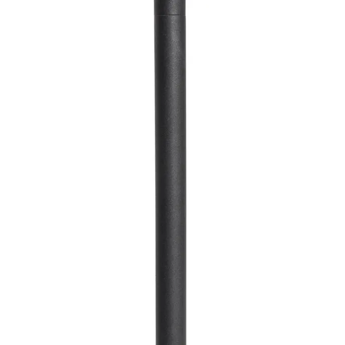 Stehlampe schwarz mit goldenem Interieur und Leselampe - Jelena