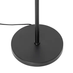 Stehlampe schwarz mit Gold mit Rauchglas 3 Lichter - Zuzanna