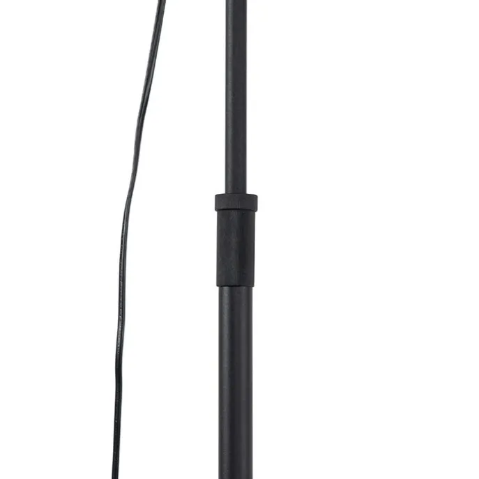 Stehlampe schwarz mit Gold 35 cm verstellbar - Magnax