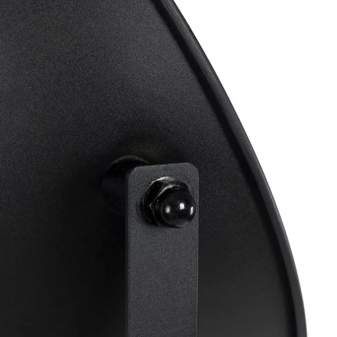 Stehlampe schwarz mit Gold 35 cm verstellbar - Magnax