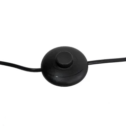 Stehlampe schwarz mit Gold 35 cm verstellbar - Magnax