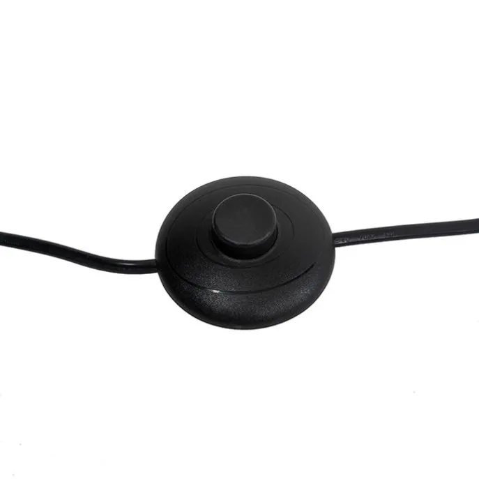 Stehlampe schwarz mit Gold 35 cm verstellbar - Magnax