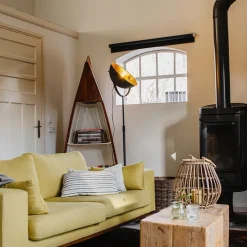 Stehlampe schwarz mit Gold 35 cm verstellbar - Magnax