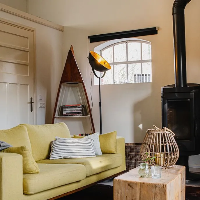 Stehlampe schwarz mit Gold 35 cm verstellbar - Magnax