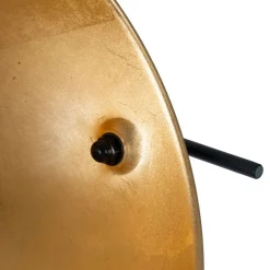 Stehlampe schwarz mit Gold 35 cm verstellbar - Magnax