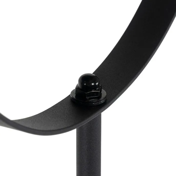 Stehlampe schwarz mit Gold 35 cm verstellbar - Magnax