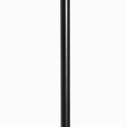 Stehlampe schwarz mit Gold mit Rauchglas 2 Lichter - Zuzanna