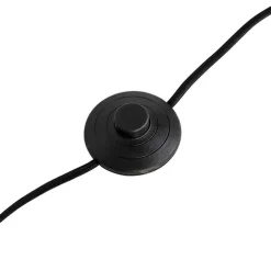 Stehlampe schwarz mit Schirm hellbraun 50 cm - Simplo