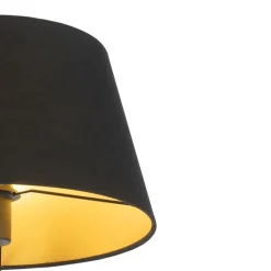 Stehlampe schwarz mit schwarzem Schirm und verstellbarem Arm - Ladas