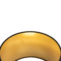 Stehlampe schwarz mit schwarzem Schirm und verstellbarem Arm - Ladas