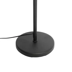 Stehlampe schwarz mit schwarzem Schirm und verstellbarem Arm - Ladas