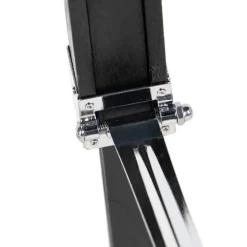 Stehlampe schwarz mit weißem Leinenschirm 45 cm - Tripod