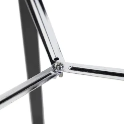 Stehlampe schwarz mit weißem Leinenschirm 45 cm - Tripod