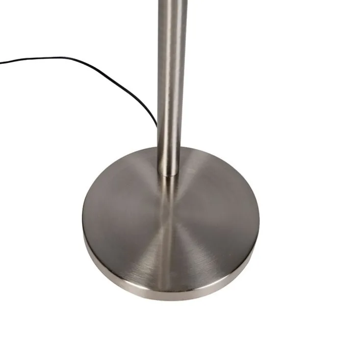 Stehlampe Stahl inkl. LED mit Touch-Dimmer - Sixties Trento