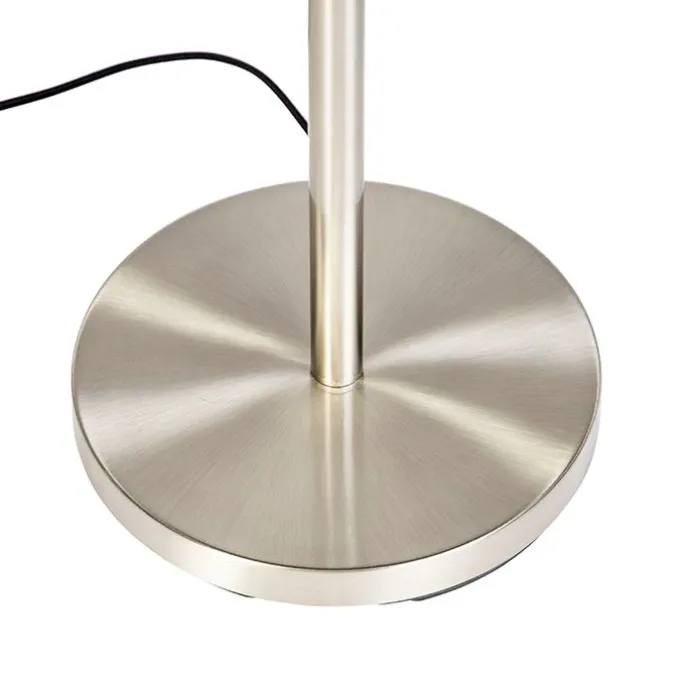 Stehlampe Stahl mit rosa Schirm 50 cm - Simplo