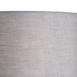 Stehlampe Stahl mit Schirm grau und Leselampe - Jelena