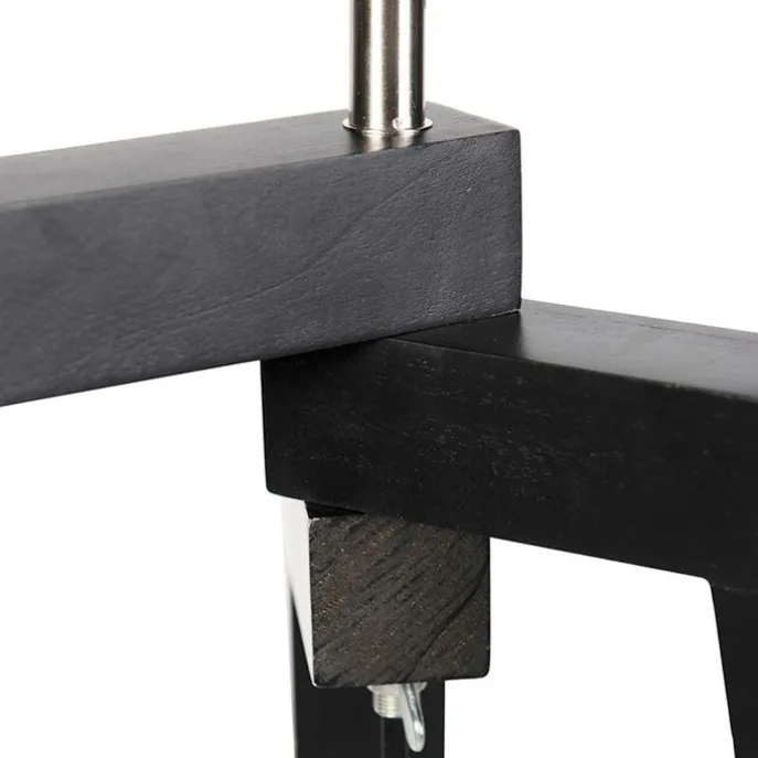 Stehlampe Stativ schwarz mit grünem Schirm und Gold 50 cm - Puros